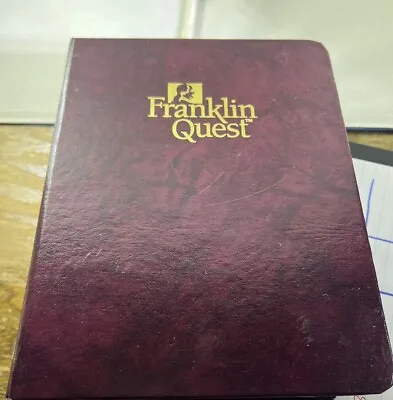 Vintage Franklin Quest New Planner / Organizer Binder 7” • $45