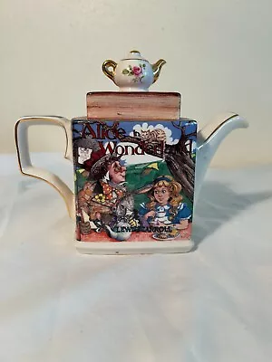 Sadler Teapot Alice In Wonderland Mad Hatter Tea Party Lewis Carroll Vintage • $32.99