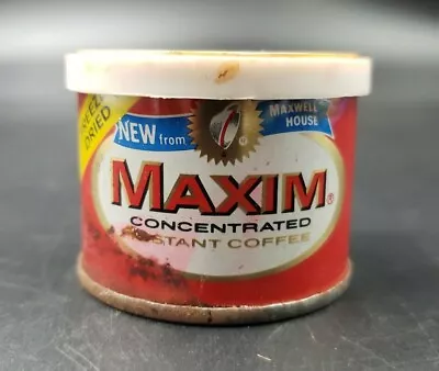 Vintage Maxim Coffee Can Concentrated Instant Coffee Sample Size General Foods • $21.99