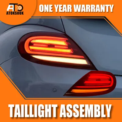 For VW Beetle Tail Light Assembly LED Lamp Start Animation Sequential 10-19 Red • $400.35