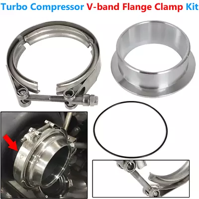 Turbo Compressor V-band Flange Clamp For Borg Warner S400 S400SXE S500SX S500SXE • $34.99