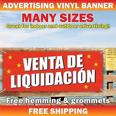 VENTA DE LIQUIDACIÓN Advertising Banner Vinyl Mesh Sign Clearance Sale Discount • $49.95
