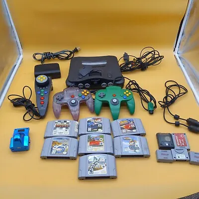 Nintendo 64 N64 Lot Games Console System Bundle Tested • $179.95