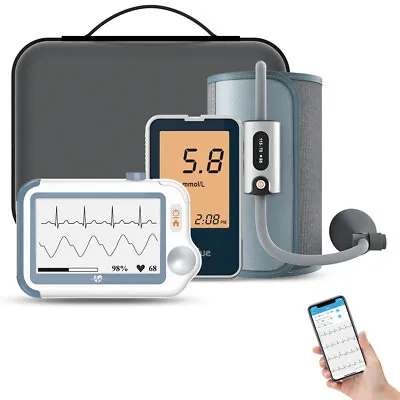 ECG Monitor 24hrs Holter Blood Pressure Monitor Blood Glucose Meter 10h Oximeter • £399.99