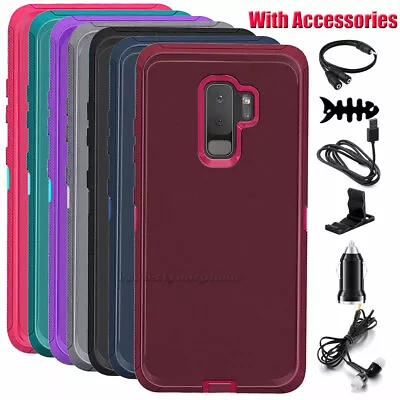 For Samsung Galaxy S9+/S8 Plus Note9 8 Hybrid Rubber Slim Case Cover / Accessory • $12.99