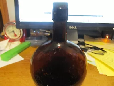 Vintage Burgoyne Screw Top Wine Bottle Amber In Color • $9.99
