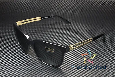 VERSACE VE4307 GB1 87 Black Grey 58 Mm Men's Sunglasses • $129.95