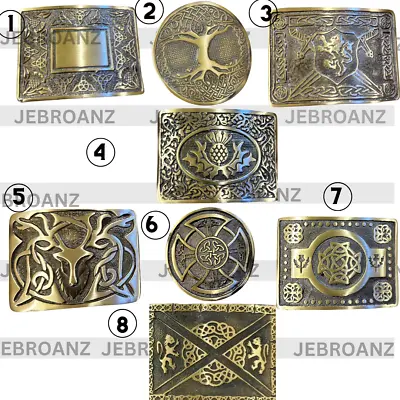 Scottish Kilt Belt Buckles Various Design Highland Celtic Thistle Antique Buckle • $8.45