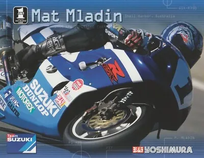 2000 Mat Mladin Yoshimura Team Suzuki GSX-R750 AMA Superbike Postcard • $9.99