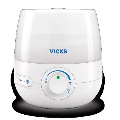 Vicks 0.6 Gallon Natural Care Cool Mist Ultrasonic Humidifier 200 Sq Ft White • $39.97