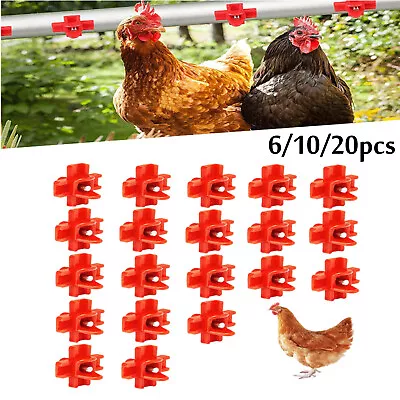 Chicken Nipples Waterer Automatic Poultry Drinkers Hen Bird Pigeon Quail Waterer • $6.66