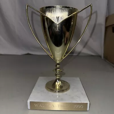 Rare Vintage 1990 Walk-A-Thon Trophy With Marble Base Superior Trophy Co Philly • $11.39