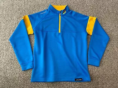 Mens Druids Blue Quarter Zip Golf Pullover Jumper Size Small • $16.02