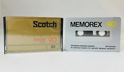 Memorex Chromium Dioxide 90 Min & Scotch Master 90 Min Cassette Tape Sealed • $21.85