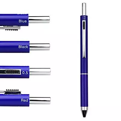 DUNBONG 4 In 1 Multicolor Pen Metal Cased Multifunction Pen 0.5mm Blue • $26.87