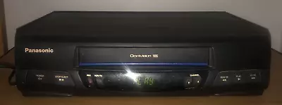 Panasonic Omnivision Blue Line VHS Video Cassette  Player PVQ-V200 Tested Works • $39.97