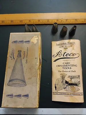 Vintage Cake Decorating Set Ateco With Instruction Book • $3.25