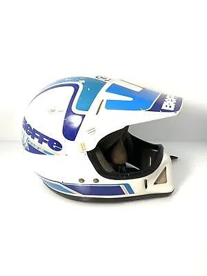 Vintage Bieffe MX Team Made With Kevlar Mix Motorcycle Motocross Helmet W/ Visor • $50