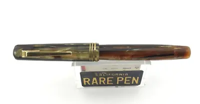Vintage 1930 Montegrappa 170 Fountain Pen CELLULOID 14K Fine Flex Nib Restored • $295