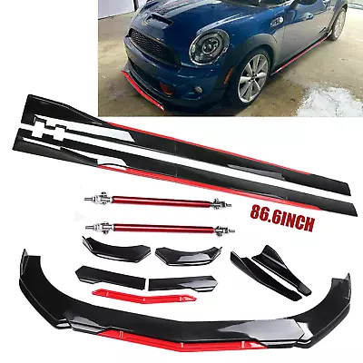 For Mini Cooper Front Bumper Lip Splitter Spoiler 86.6Side Skirt Body Kit U • $99.99