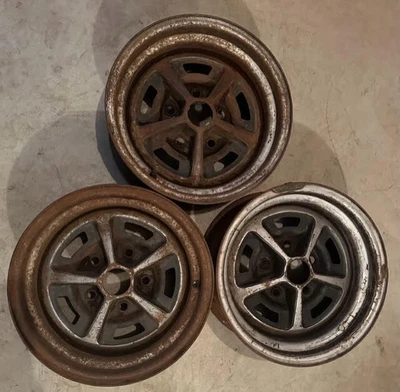 $575 • Buy (3) Vintage 1970 Chevelle Ss Gm Rims-for Restoration-oem 14 X 7