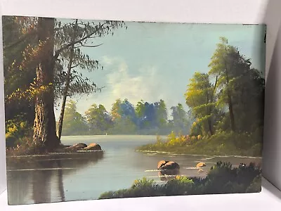 Vintage Painting On Board By J. A. Speer Co. Manufacturers 1920's Original  • $299