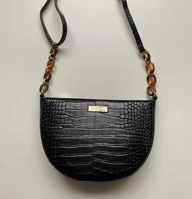 £29 • Buy BNWT Carvela Black Croc Half Moon Camera Cross Body Bag