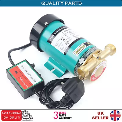 Hot Water Booster Mains Pressure Shower Pump Electric Home Boost 120W Domestic • £57.95