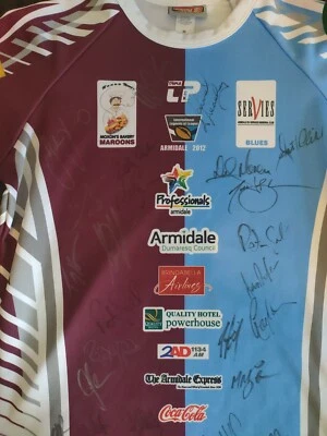 $85 • Buy Hand Signed Jersey Rugby League Shirt  Memorabilia  Legends League Australia NRL