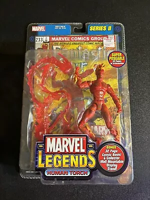 Human Torch Marvel Legends Series II MIP ToyBiz Fantastic Four  • $19.99