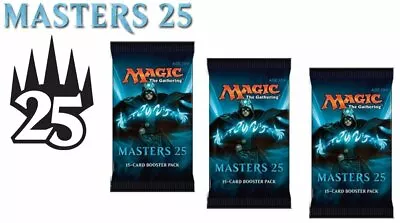 Magic Mtg Masters 25 Factory Sealed Booster Pack X 3 ! • $34.15