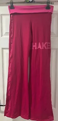 Ladies Red Gym Pants Bootcut Zumba Trousers Shake Dance SIZE 8-10 Small • £8.95