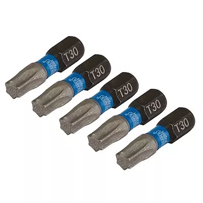 Draper Expert 05496 5pc TX-STAR Impact Screwdriver Bits T30 X 25mm 1/4  Hex • £3.45