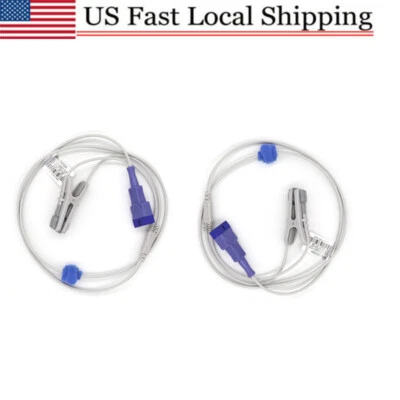 $34.03 • Buy 2PC Fit For Nellcor Oximax Adult Ear Clip Spo2 Sensor Oximeter Pulse Probe 9P US