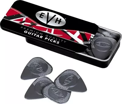 (12 Picks) EVH Eddie Van Halen .60mm Dozen Nylon Guitar Picks W/ Collector Tin • $11.53