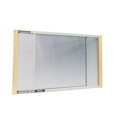 Wood Frame Adjustable Window Screen Clear Insect Mosquito Cat Window Net Mesh • $8.91