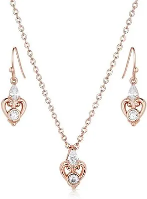 Montana Silversmiths Elegant Embrace Crystal Jewelry Set - JS5779 • $80