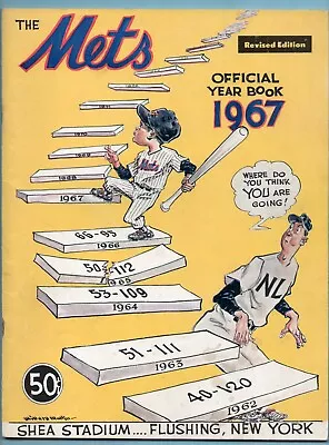 1967 New York Mets Yearbook Revised Edition Roster Page Dated 5/12/67 EX • $60