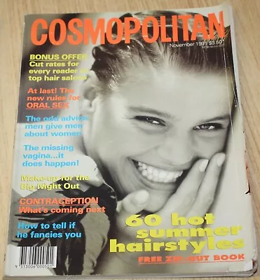 Cosmopolitan Magazine November 1991 • $29.99