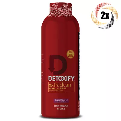 2x Bottles Xxtra Clean Detoxify Grape Herbal Cleanse | 20oz | Fast Shipping • $42.50