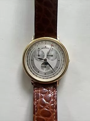 Movado Triple Date Moonphase Calendar Quartz Watch 87-84-863 • $500