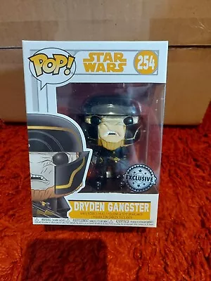 Funko Pop 254 Star Wars Dryden Gangster Special Edition • £10