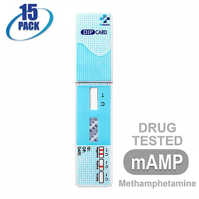 Mintegrity [15pk] Methamphetamine (mAMP) Dip Card Urine Drug Test #MI-WDMA-114 • $14.99