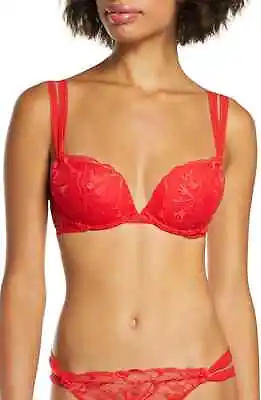 Women's La Perla Alida Underwire Push-Up Bra Size 36C - Red • $238.50
