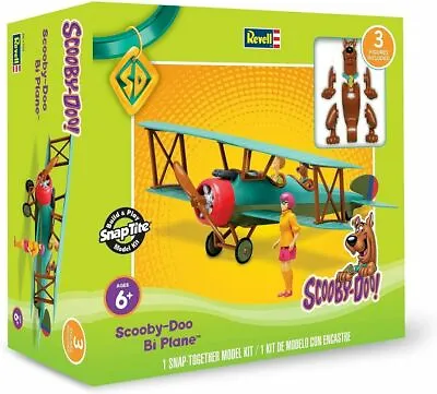 SCOOBY DOO Bi Plane Snap Tite Model Kit With Scooby Shaggy Velma Figures • $32.99