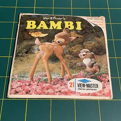 View-Master Disney's Bambi 3 Reel Packet/booklet B400 2D • $10