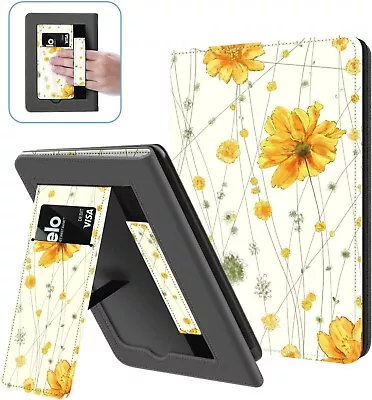 Stand Case For Kindle Paperwhite Premium PU Leather Cover With Hand Strap Supp • $31.20