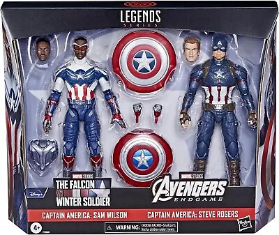 Marvel Legends Avengers Captain America Steve Rogers & Sam Wilson Figure 2-Pack • £32.99