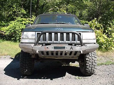 $648 • Buy 1993-98 Jeep Grand Cherokee ZJ Winch Bullbar Front Bumper  