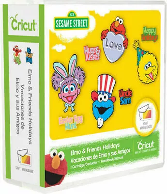 Cricut Elmo And Friends Holiday Sesame Street Cartridge  New Sealed • $33.99